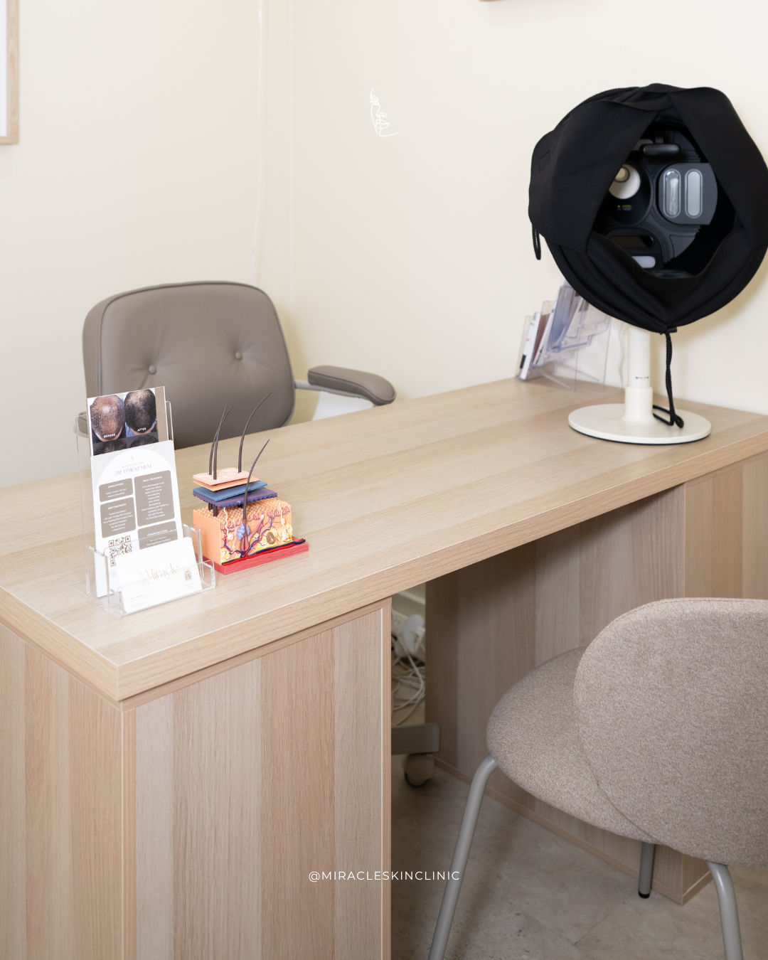Treatment room at Miracle Skin Clinic Osborne Park, Perth